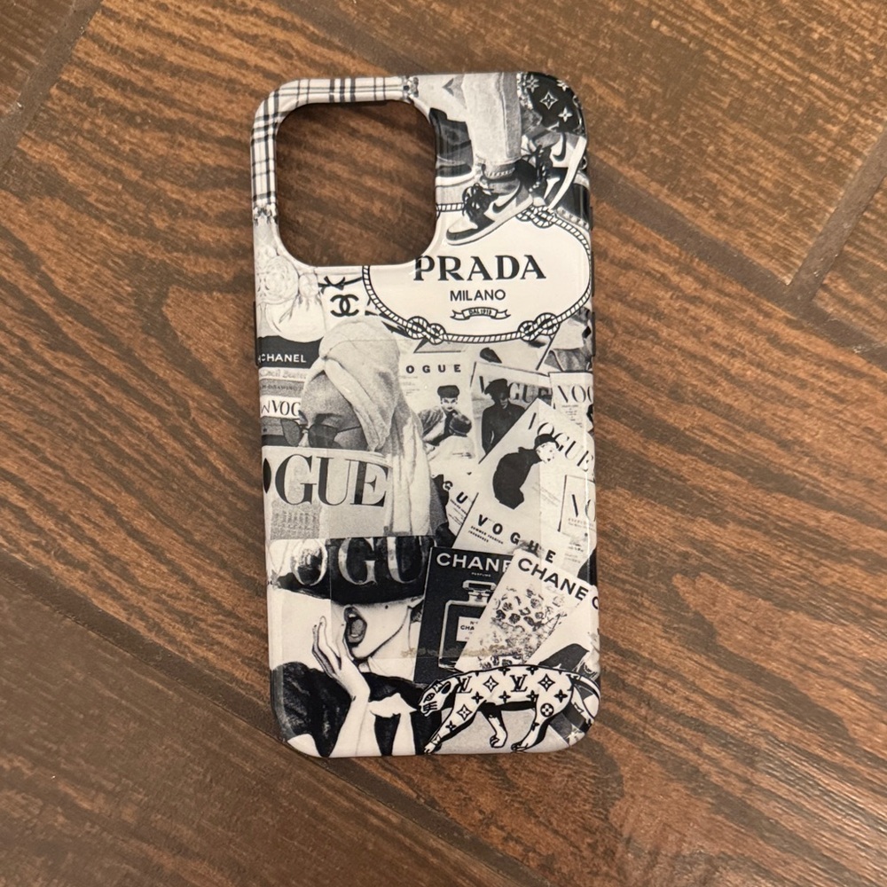 Designer Collage Phone Case - Black and White